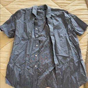 Vince Camuto Navy Short Sleeve Shirt